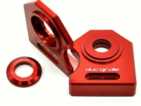 NEU Ducati M900 888 u.a. Kettenspanner Achsplatte Schwinge Schutz red
