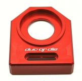 NEU Ducati M1000 u.a. Kettenspanner Achsplatte Schwinge Schutz red