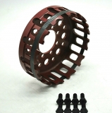 Ducati leichter Kupplungskorb 12 Zahn hartcoatiert ROT red