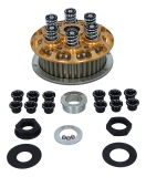 duc or die Antihopping Kupplung 6-Federn einstellbar, inkl. Korb, Druckplatte goldfarben