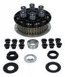 duc or die Antihopping Kupplung 6-Federn einstellbar, KOMPLETT , Druckplatte schwarz