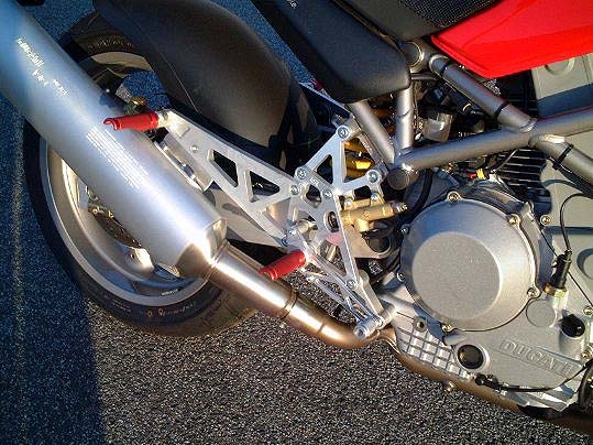 Rastenanlage Ducati Monster 620 / 800 / 1000 / S4 Soziushalterung