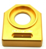 NEU Ducati M1000 u.a.  Kettenspanner Achsplatte Schwinge Schutz gold