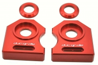NEU Ducati M900 888  u.a.  Kettenspanner Achsplatte Schwinge Schutz red