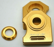 NEU Ducati M900 888 ST2  u.a.  Kettenspanner Achsplatte Schwinge Schutz gold