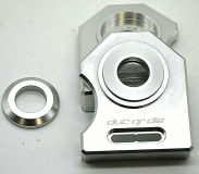 NEU Ducati M900 888  u.a.  Kettenspanner Achsplatte Schwinge Schutz silver